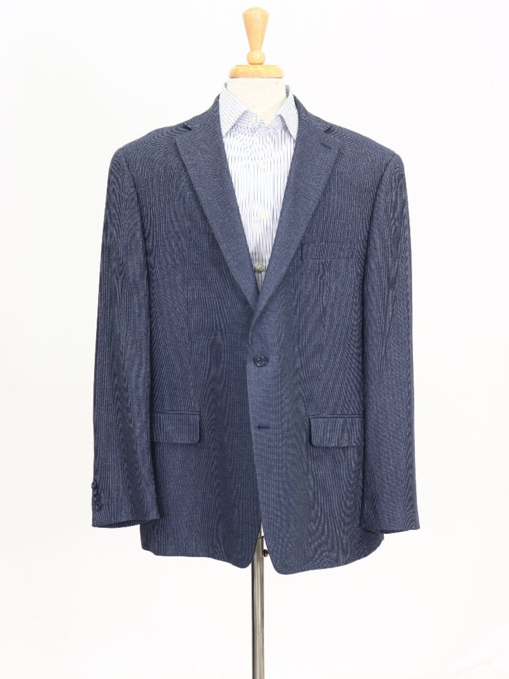 Michael Kors 52L Blue Blazer Sport Coat Jacket 2-Button Solid W743